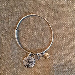 Alex and Ani Live a Happy Life Silver Bracelet